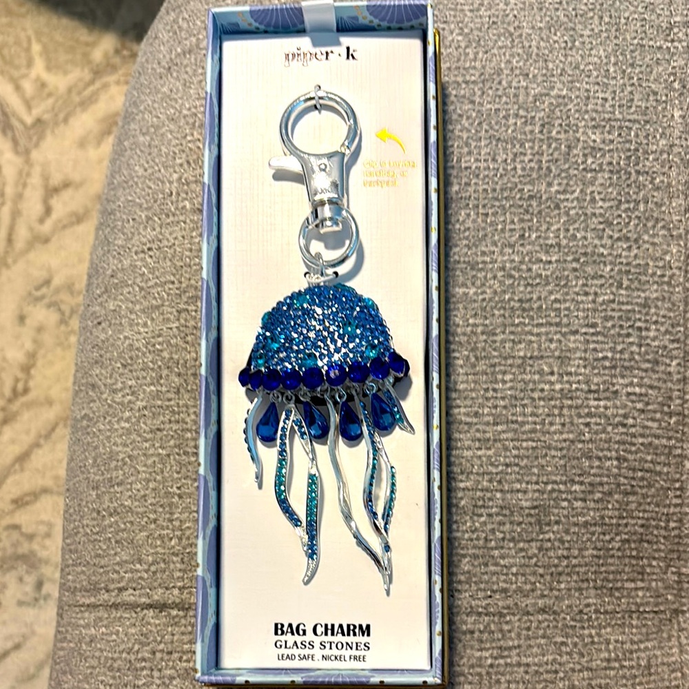 Piper K Blue Jellyfish Key Holder